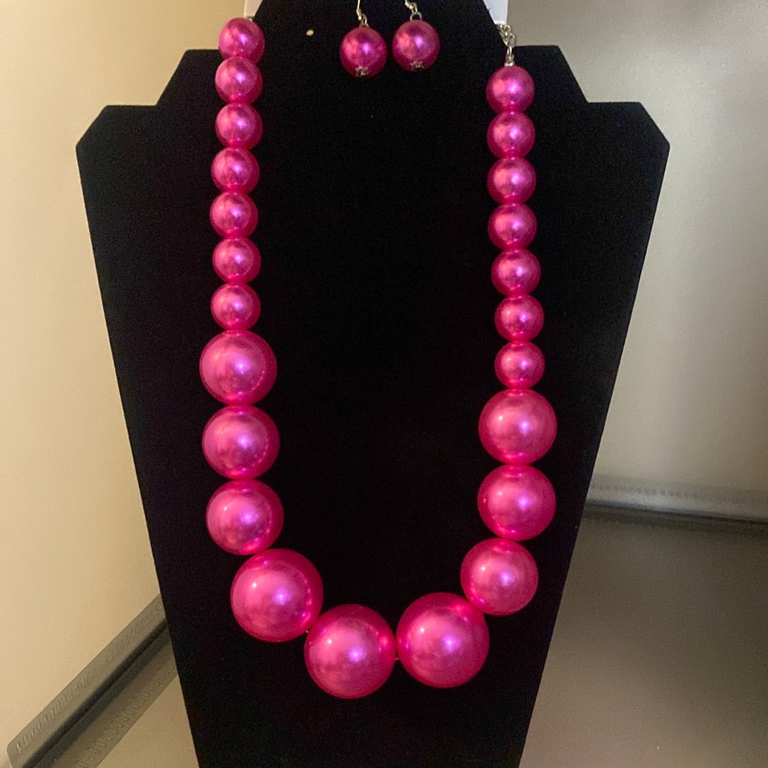 Hot Pink Pearls set